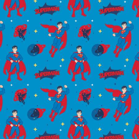 bomull stoff Superman