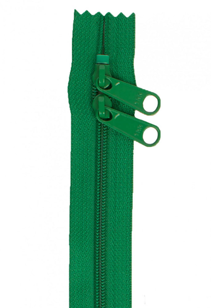 76cm Glidelås med 2 glidere Grønn Jewel Green