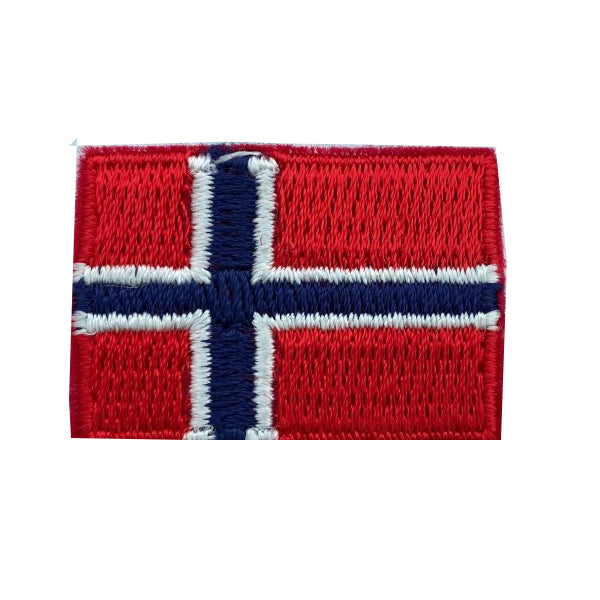 Norsk Flagg 3x2cm Strykemerke 