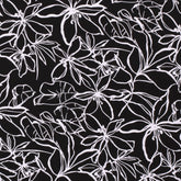 Viskose Jersey - Svart blomster