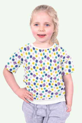 Jersey med blomster