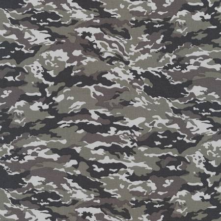Bomull stoff med Camouflage 
