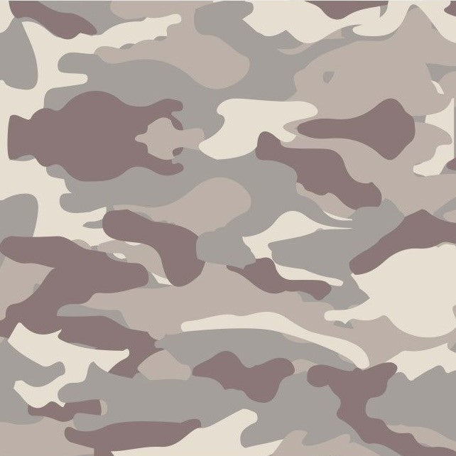 Bomull Poplin Camouflage grå