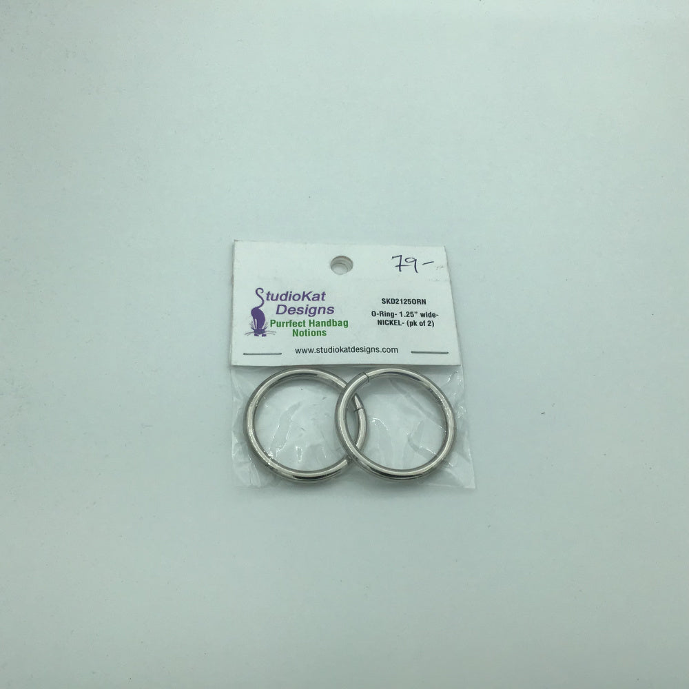 O-ring 30mm sølv pakke med to