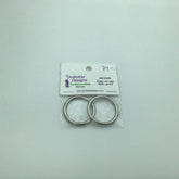 O-ring 30mm sølv pakke med to