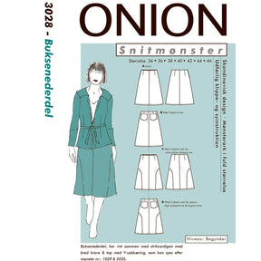 Onion 3028 Buksenederdel papirmønster