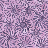 Bomullstoff Batiks Violet Chrysanthemum 