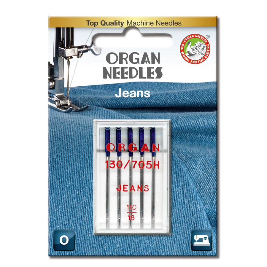 Jeans 110, 5 stk. Organ symaskinnåler 