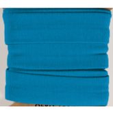 Jersey skråbånd turkis blå 20mm 3meter
