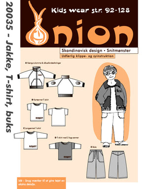 Onion 20035 snitmønster jakke, t-skjorter og bukse