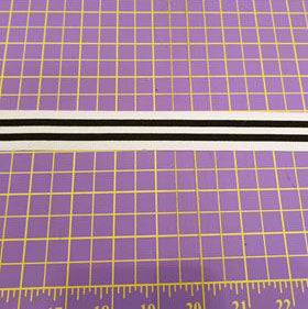 Strikk i Hvite og Svarte Striper 25mm