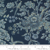 Moda fabrics Regency Somerset Midnight Blue Stor Blomster