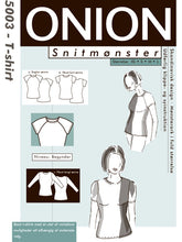 Onion 5003 T-shirt med påsat- og raglanærme papirmønster