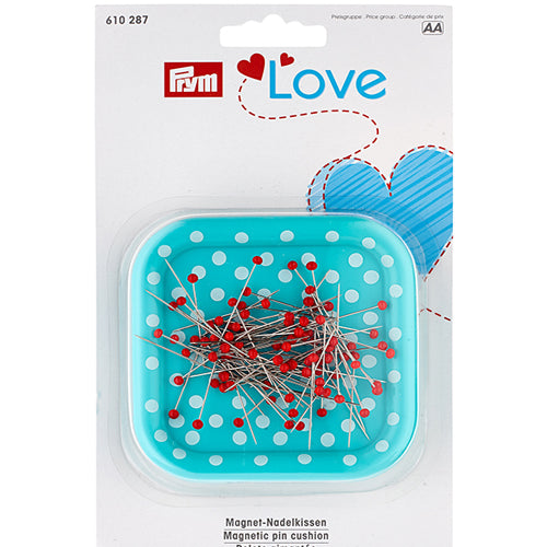 Prym Love – Magnetnålepute med nåler glasshode