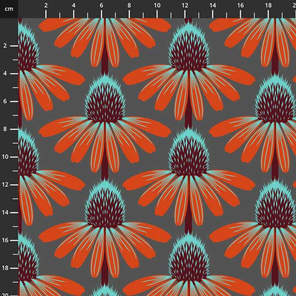 Anna Maria Horner Glow med oransje blomster