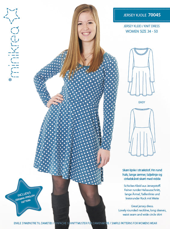 MiniKrea 70045 Jersey Kjole str. 34-50