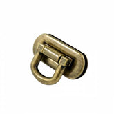 Veskelås Oval Flip Lock Antique Brass By Emmaline Bags