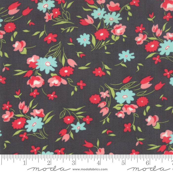 Little Snippets Charcoal Moda Stoff
