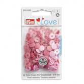 Prym Love – Trykknapper Snaps rosa Plast 9mm mini