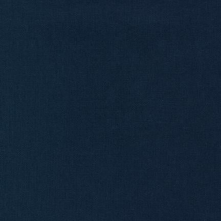 Flax Essex Halvlin - Marineblå, til quilting