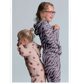 Happy fleece stor prikker lys rosa