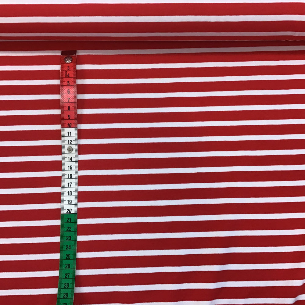 Jersey - Rød og Hvit striper