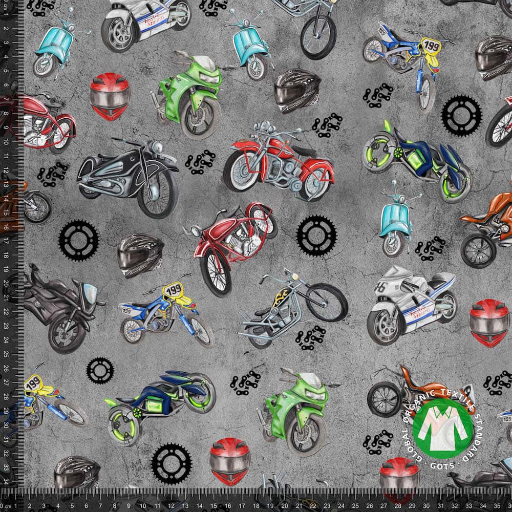 Jersey - Motorsykkel grå