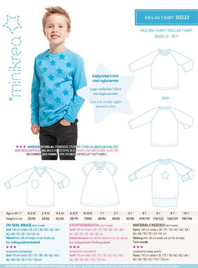 MiniKrea - 50222 Raglan T-skjorte, Barn