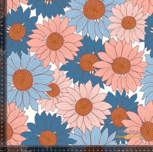 Jersey - Retro Marguerite Blomster