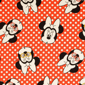 Jersey print med Minnie Mouse, prikker Rød