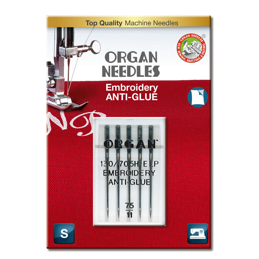 Broderi "Anti-Glue" 90-100, 5 stk. Organ symaskinnåler 