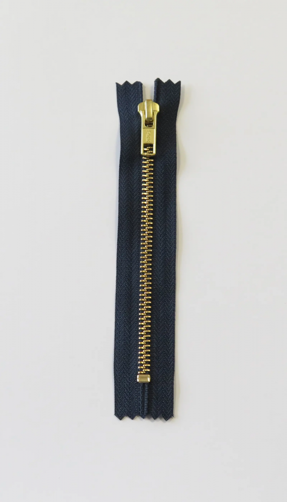 glidelås 18cm marine blå 6mm
