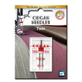 Twin/tvillingenål 4 mm 80, 1 stk. Organ symaskinnål